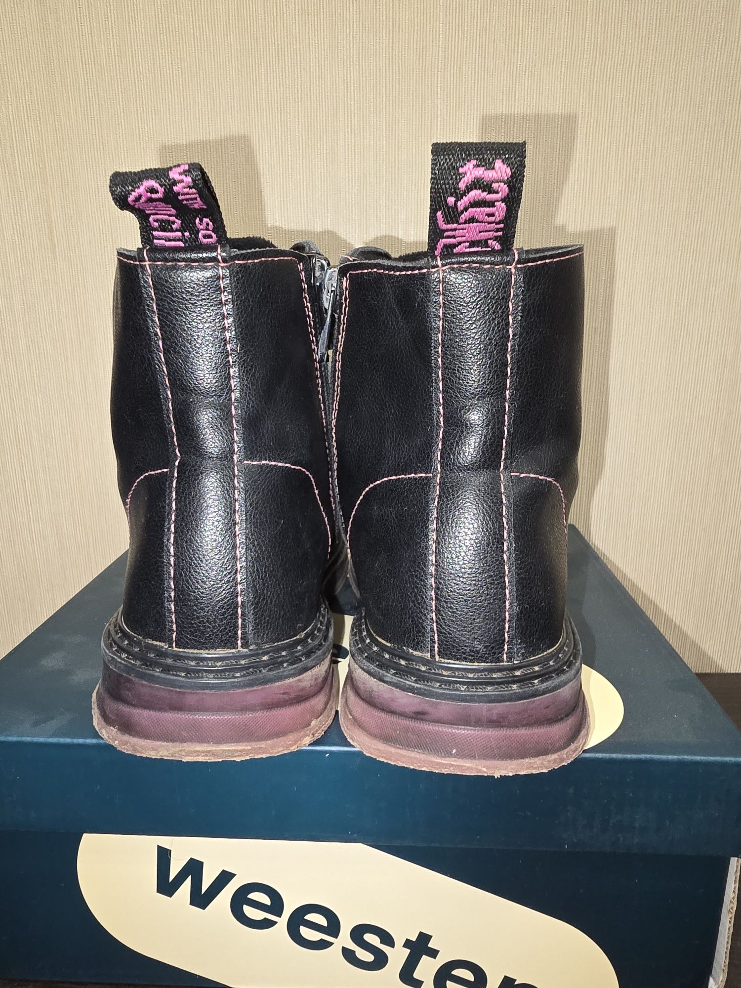 Демісезонні дитячі шкіряні ортопедичні черевики Weestep 32p.