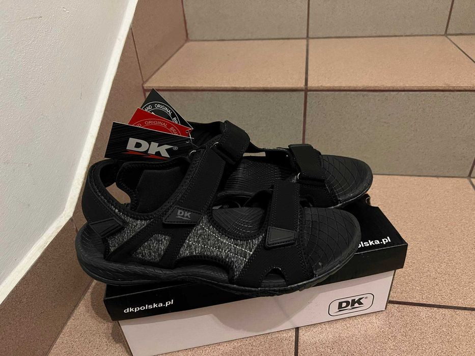 Sandały Męskie Sportowe Czarne DK nr 44