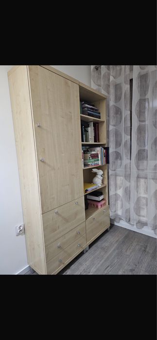 Zestaw mebli komoda, szafa i fotel