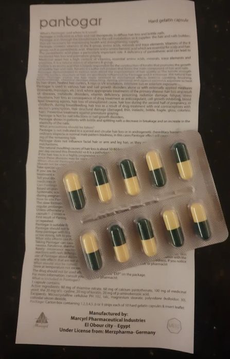 ** PANTOGAR ** TOP leki ! Wypadanie włosów,  łysienie
