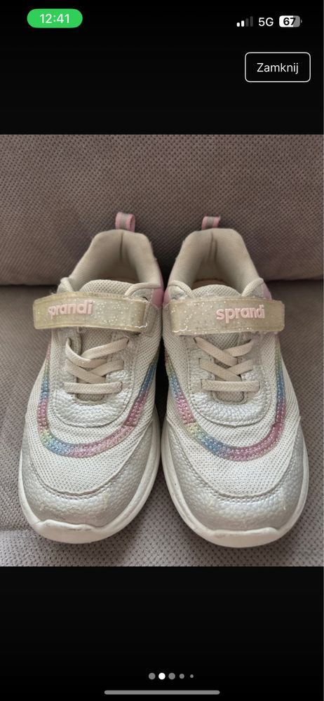 Sneakersy na rzepy z migającymi diodami Sprandi rozm. 33