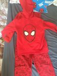 Dres spaider-man +2 koszulki r.110