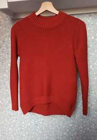 Sweter Even&Odd w rudym kolorze
