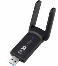 Dwupasmowa, bezprzewodowa karta sieciowa USB 3.0Adapter 1300Mbps