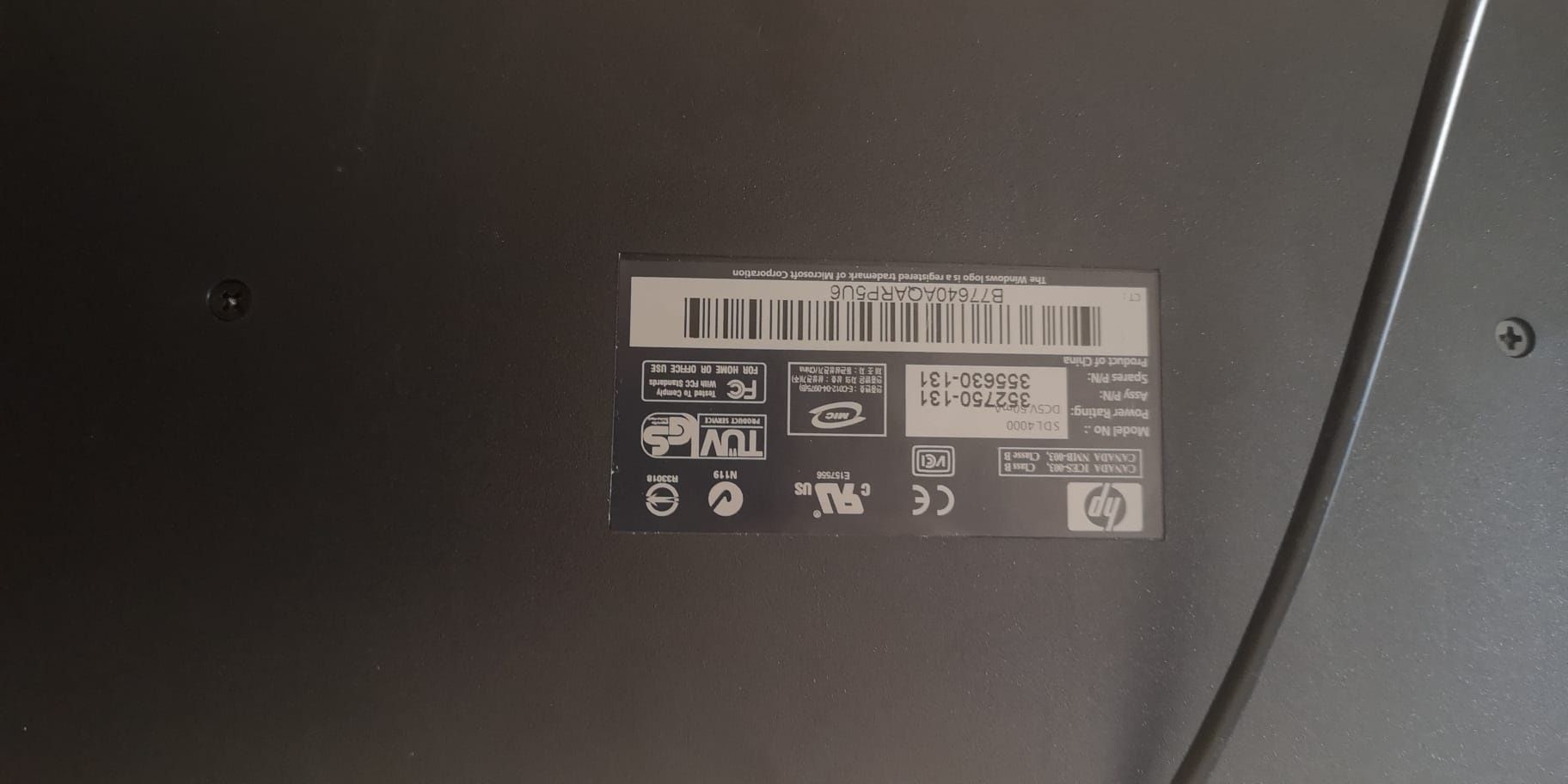 Teclado de computador HP ou 5121