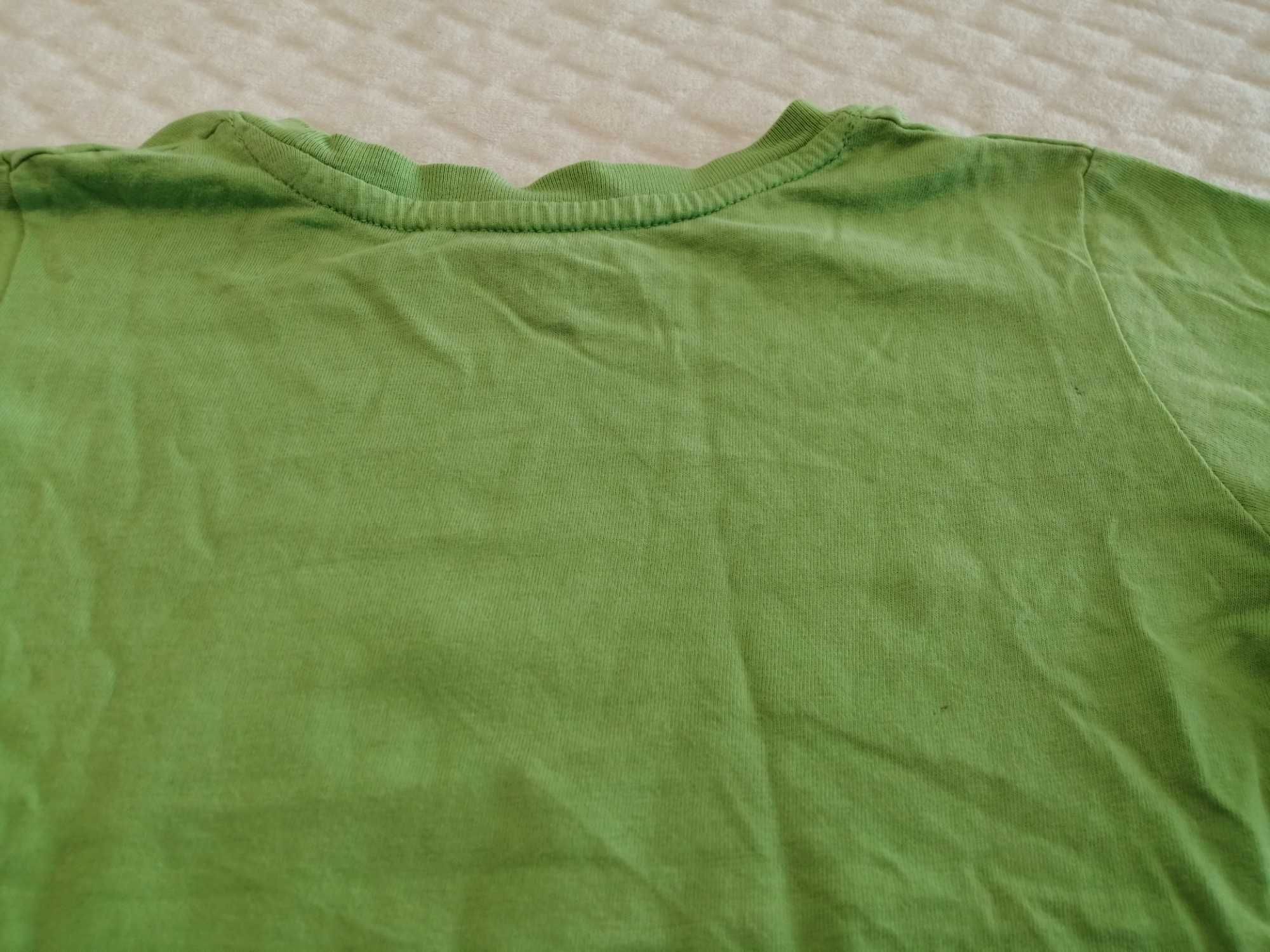 Koszulka, krótki rękaw, T-shirt, zielona, tenisówka, 98, Smyk (Odzież)