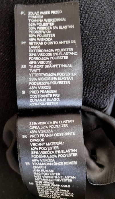 Nowy, elegancki płaszcz wiosenno/ jesienny w kolorze czarnym. Polecam.