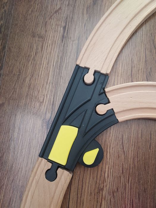 Zwrotnica do torów drewnianych