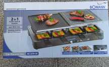 Kontaktowy, raclette grill elektryczny Bomann
