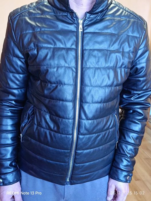 Куртка чоловіча Осіння Шкіряна розмір М.