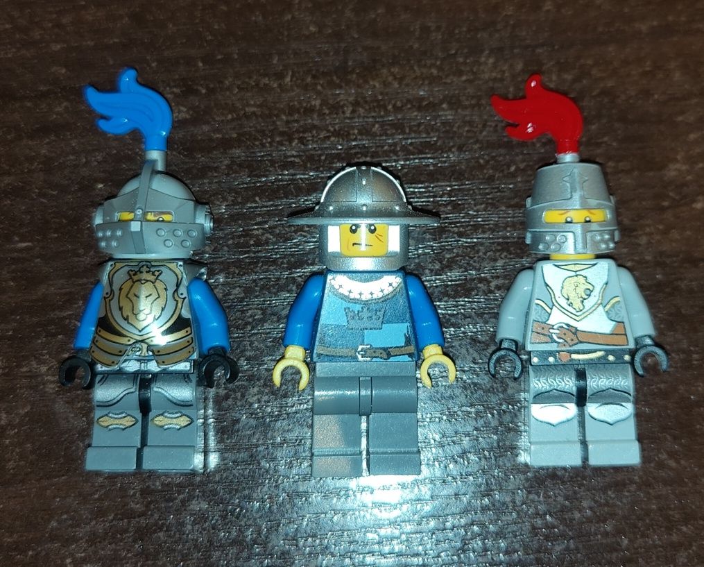 x3 minifigurki LEGO Castle Kingdoms rycerze knights