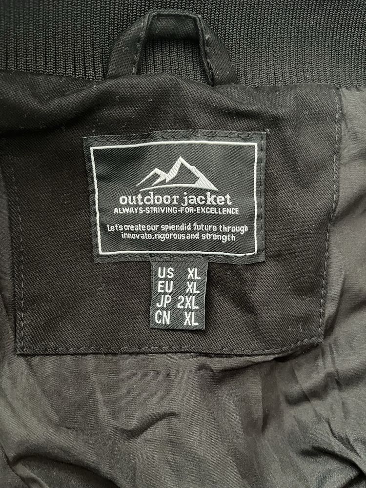 Męska kurtka Magcomsen XL czarna w stylu militarnym