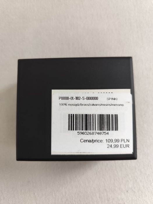 Srebrne spinki do mankietów Pako Lorente