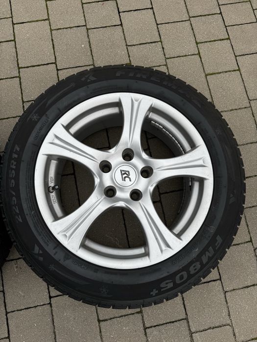 Koła zimowe 17 cali 5x120, ponad 6.5mm bieżnika