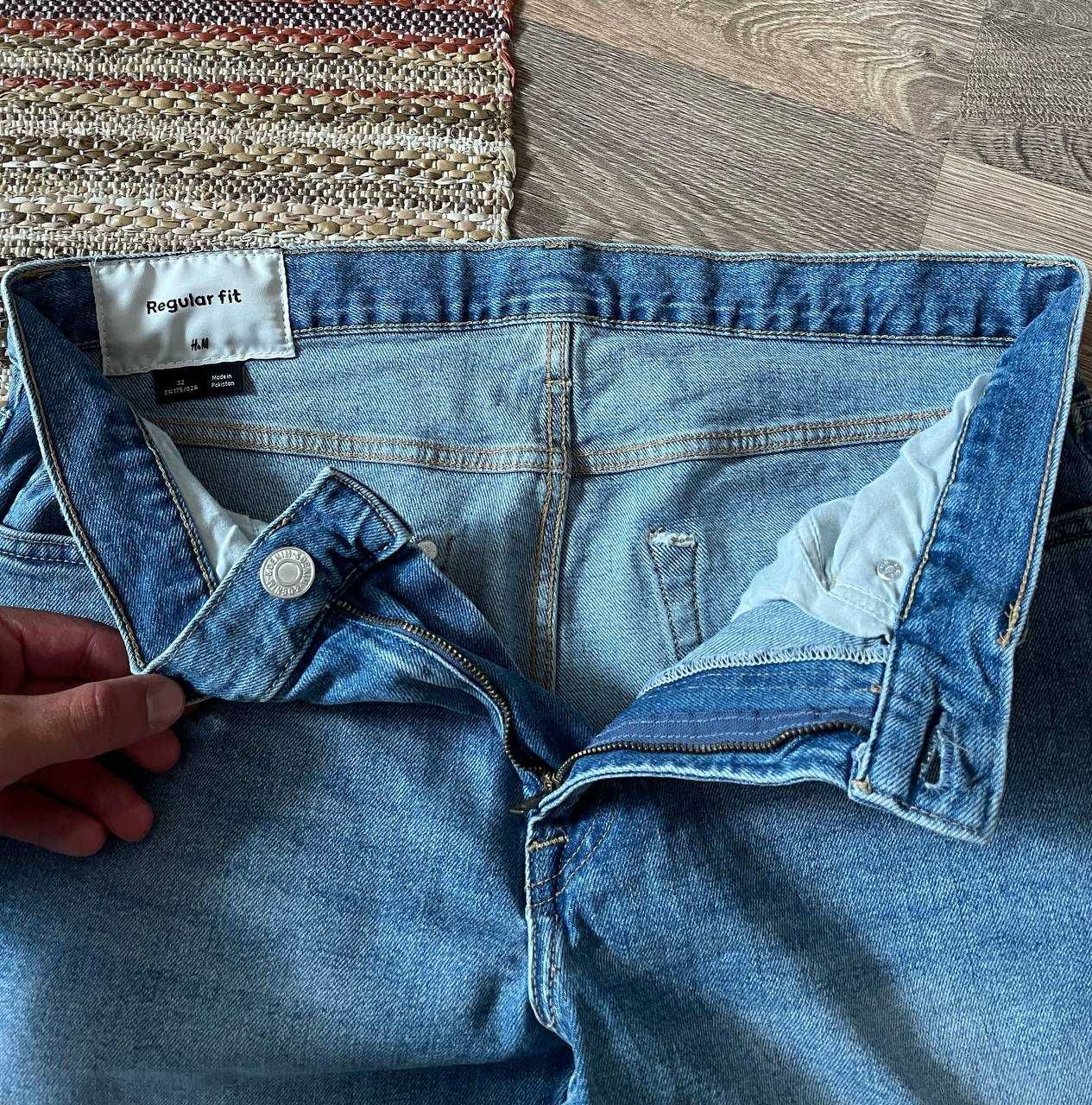 Широкі Джинсові Шорти від H&M Regular wide Fit Розмір 32
