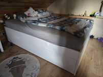Łóżko Brimnes 180x200 wraz z materacem JANPOL