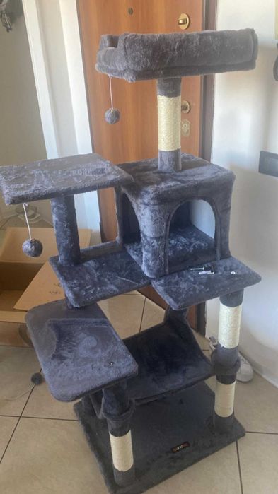 Drapak dla kota duży wysoki drapak NOWY dla kota domek legowisko NOWY