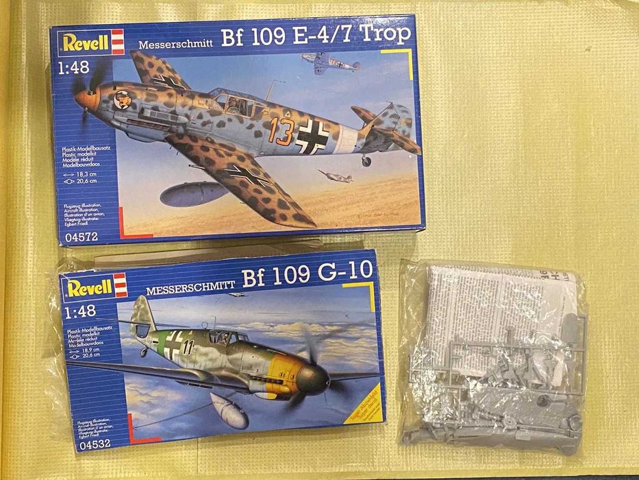Zestaw: Revell Messerschmitt Bf 109e-4, Bf 109 G-10 i 109 f