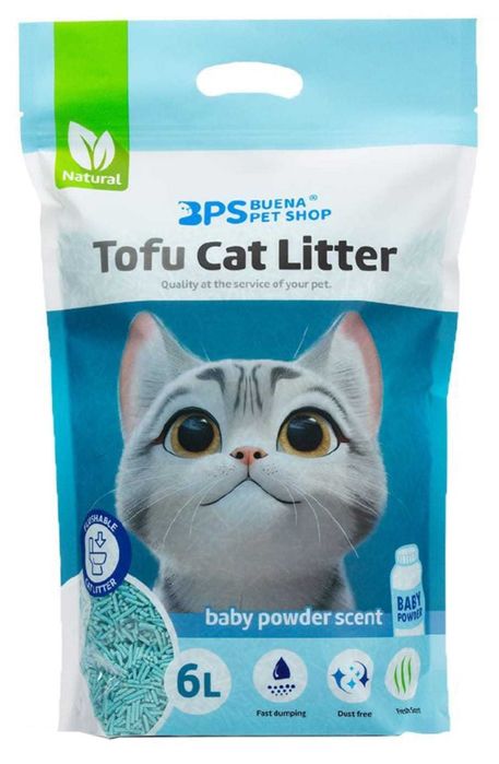 Areia de Tofu para Gato – 6L