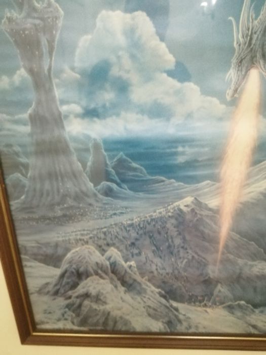 Vendo quadro com moldura em mogno