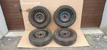 Felgi stalowe z oponami 5X112 ET47 6J R15 7mm 1K0601027C