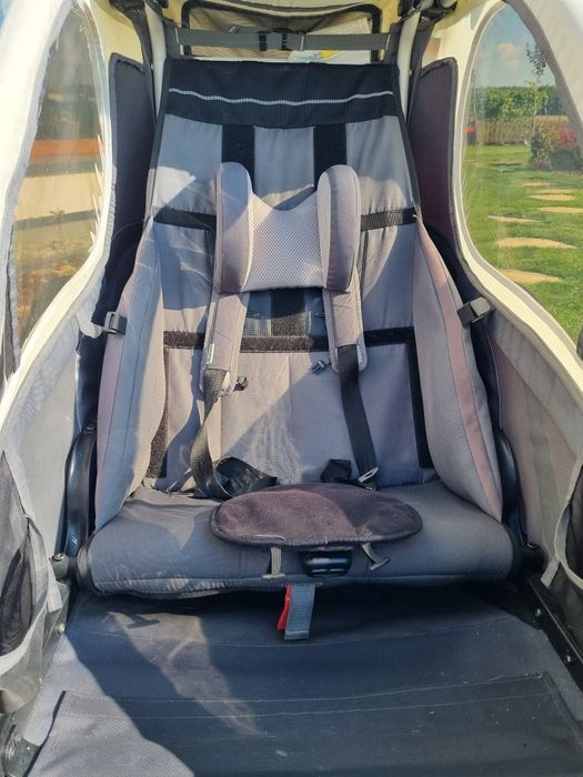 Przyczepka rowerowa , z kołem do biegania i kolem spacerowym Qeridoo