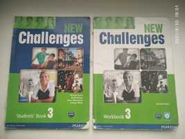 Книга учебник тетрадь New challenges 3 students book workbook