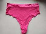 Stringi lycra cienkie śliskie wysoki stan r.S