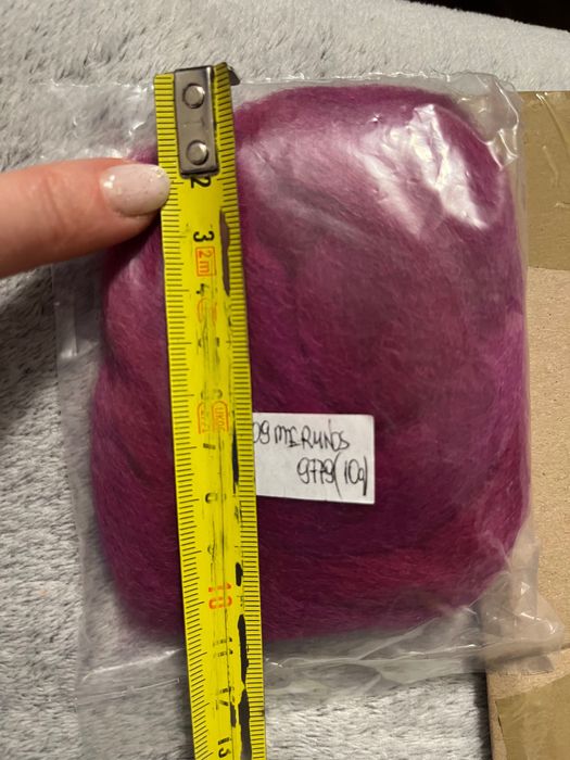 Igła do filcowania + wełna czesankowa czesanka 2 kolory 10gx2