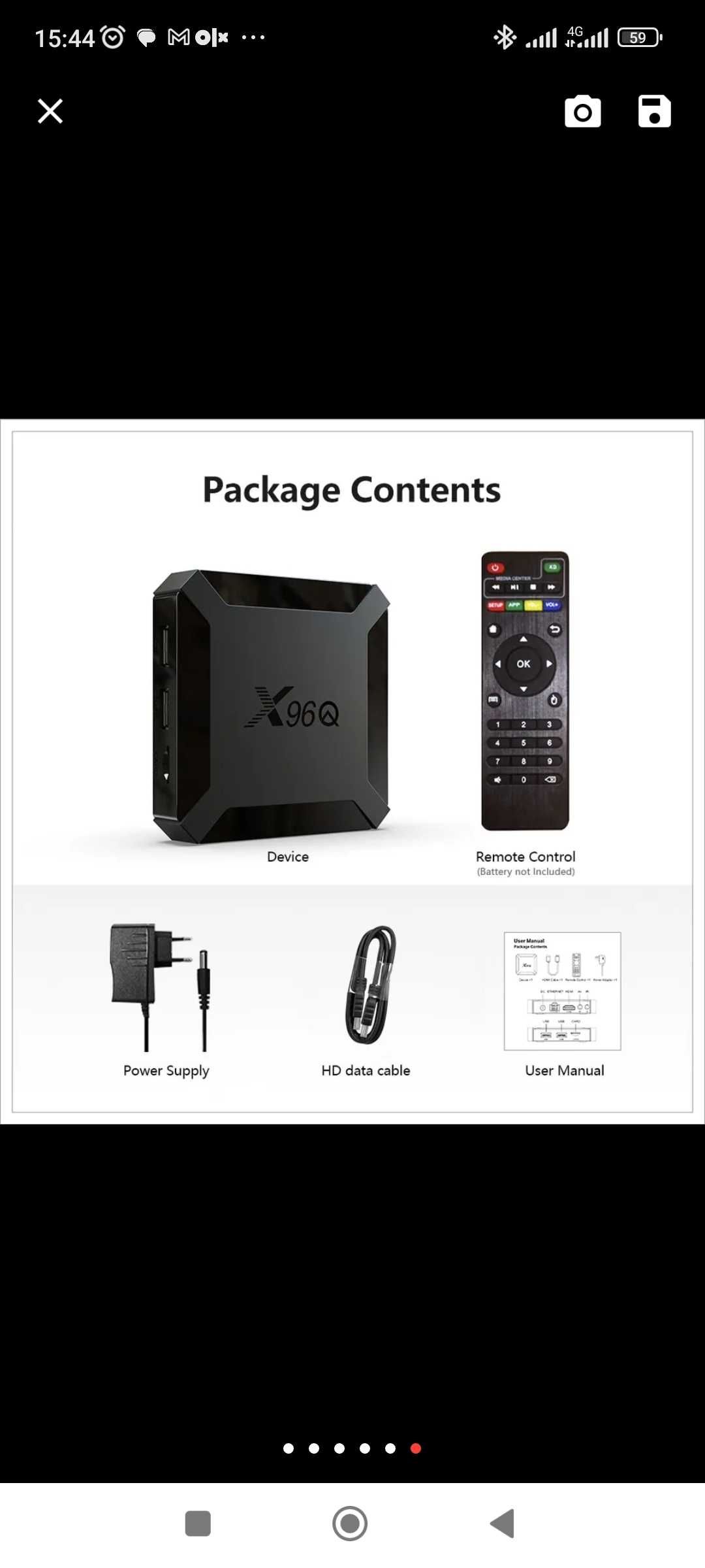 Налаштована Нова x96 q Android tv box приставка smart tv телебачення.