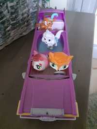 Littlest pet shop zestaw cadillac i 4 figurki hasbro 3+