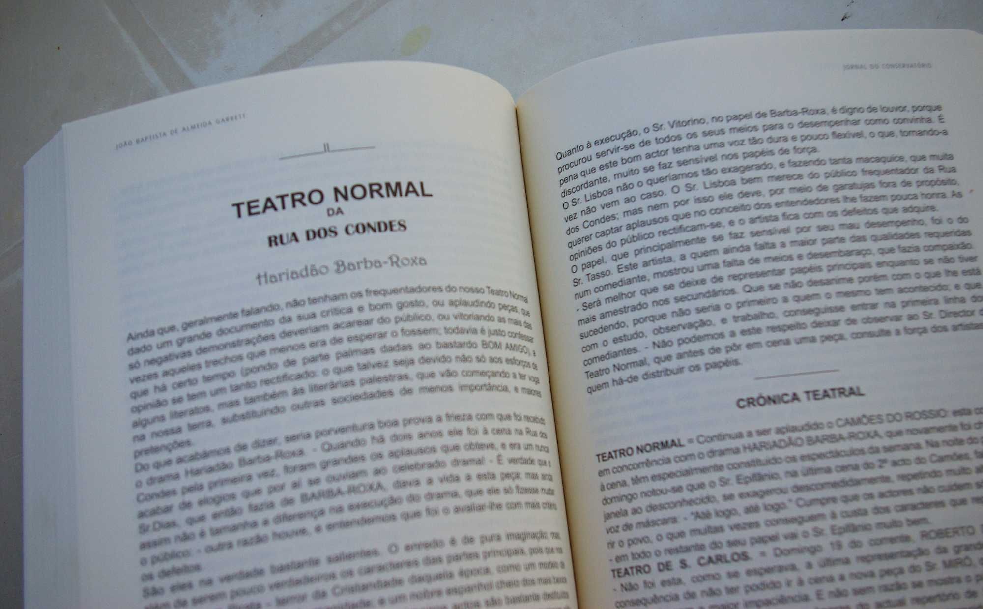 Jornal do Conservatório: Comédia e Drama de Almeida Garret