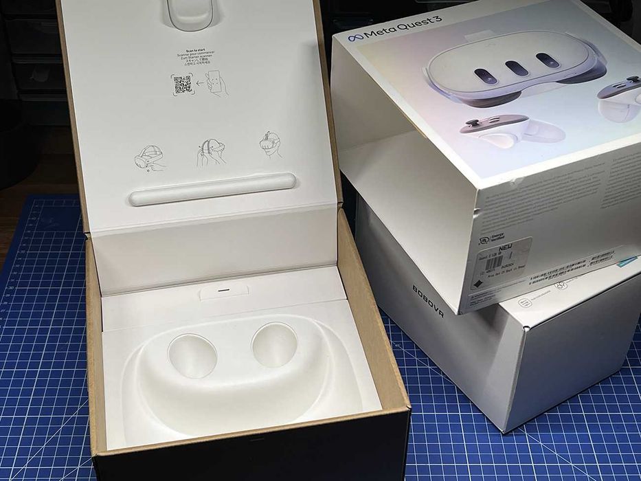 Meta Quest 3 128GB + HeadStrap z dodatkową baterią - Stan Idealny