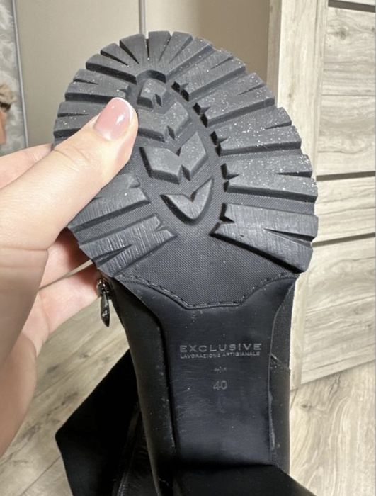 Сапожки сапоги ботінки ботфорди зима