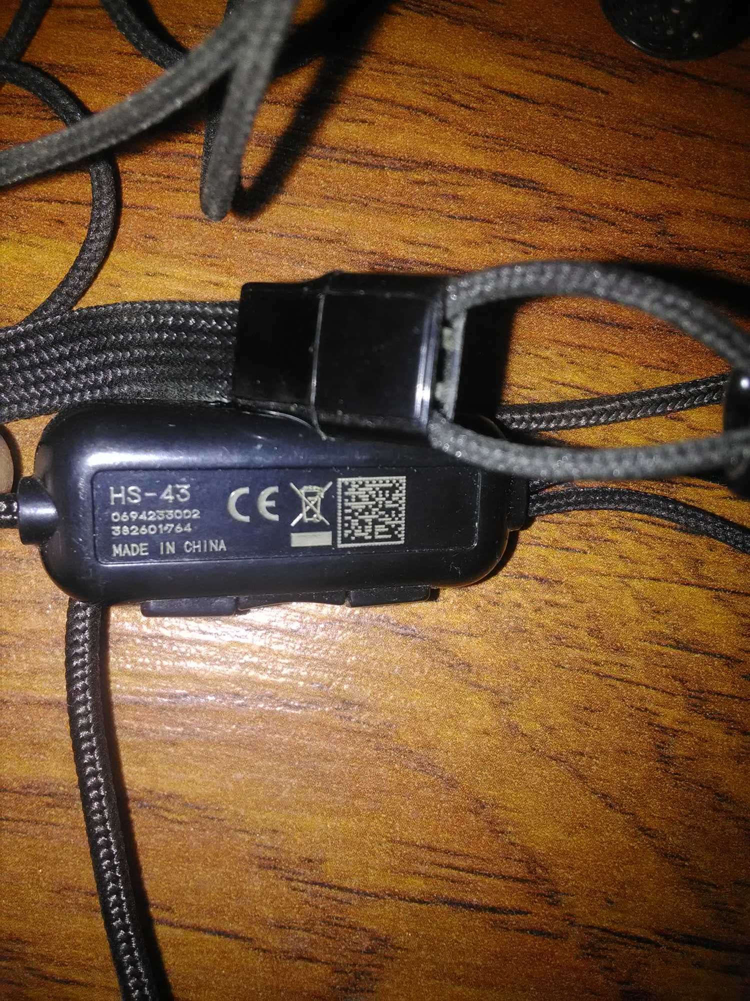 Słuchawki przewodowe Nokia HS-43 douszne Jack 3.5mm z kablem USB