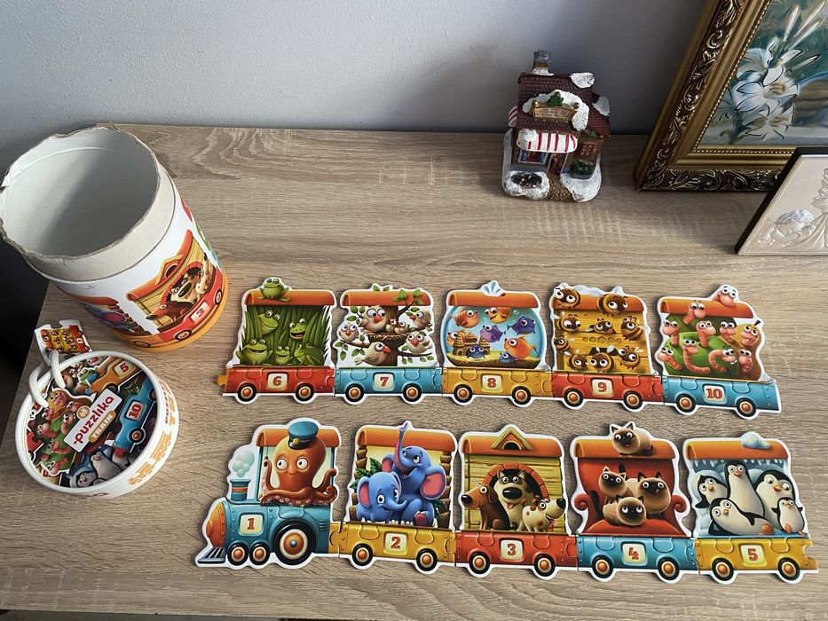 Картонні пазли "Поїзд" 13050 Puzzlika (20 деталей)