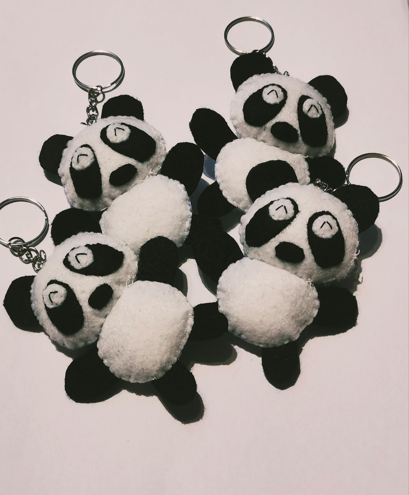 Zawieszka Panda biało czarna