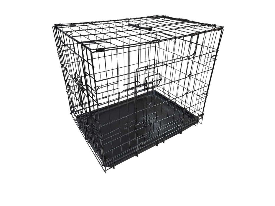 Klatka metalowa dla psa kota transporter kojec 60x46x51 cm