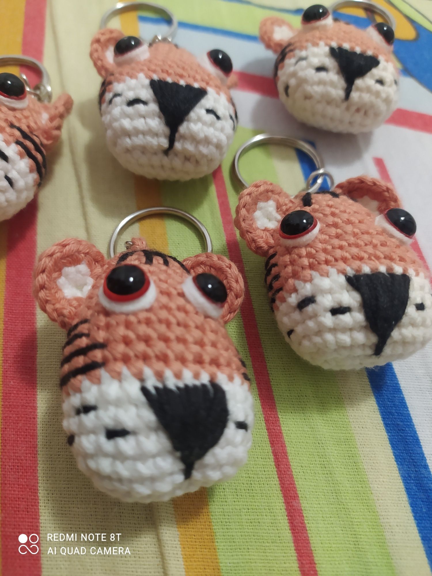 Brelok Tiger + handmade +amigurumi