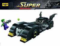 Set / Kit Super Heróis Batman - Batmobile e Joker (compatível Lego)