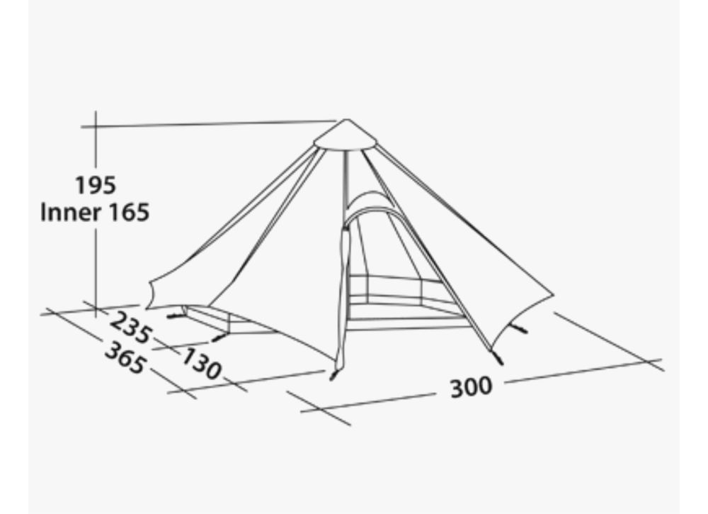 Namiot Robens Green Cone 4-os