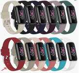 Silikonowy pasek do zegarków Fitbit Luxe czerwony TopPerfekt