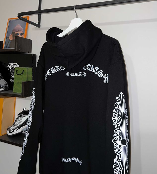 Худі Chrome Hearts чорного кольору