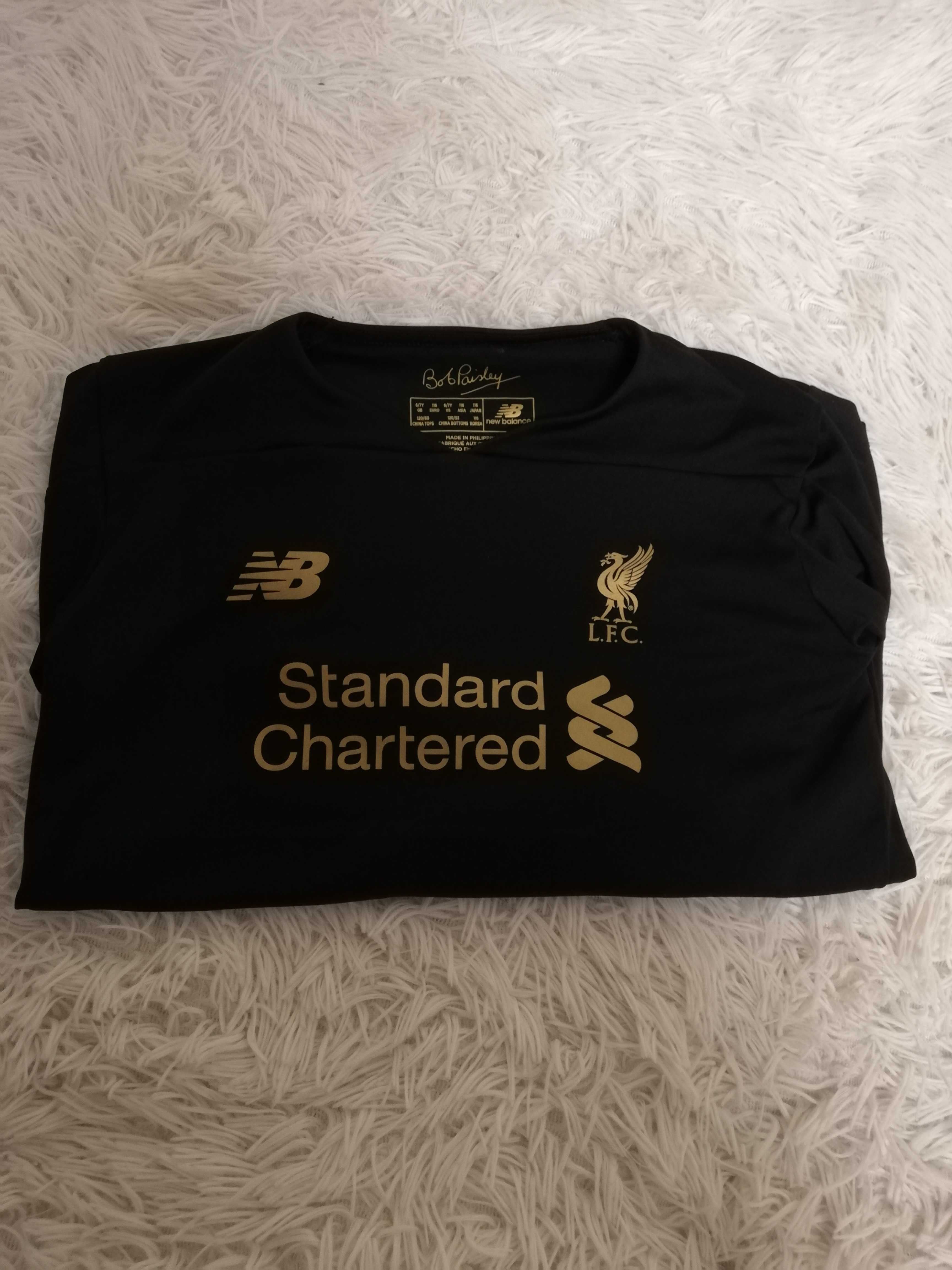 koszulka piłkarska 116 new balance lfc liverpool oryginał 6-7 lat ręka