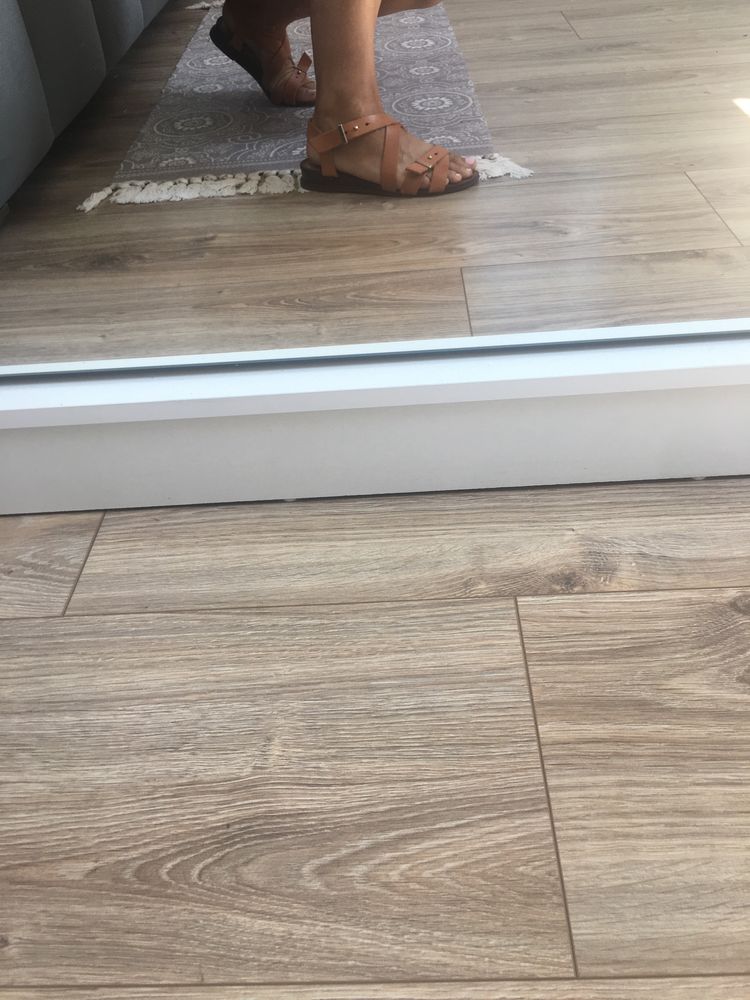 Sandały skórzane Office kolor camel
