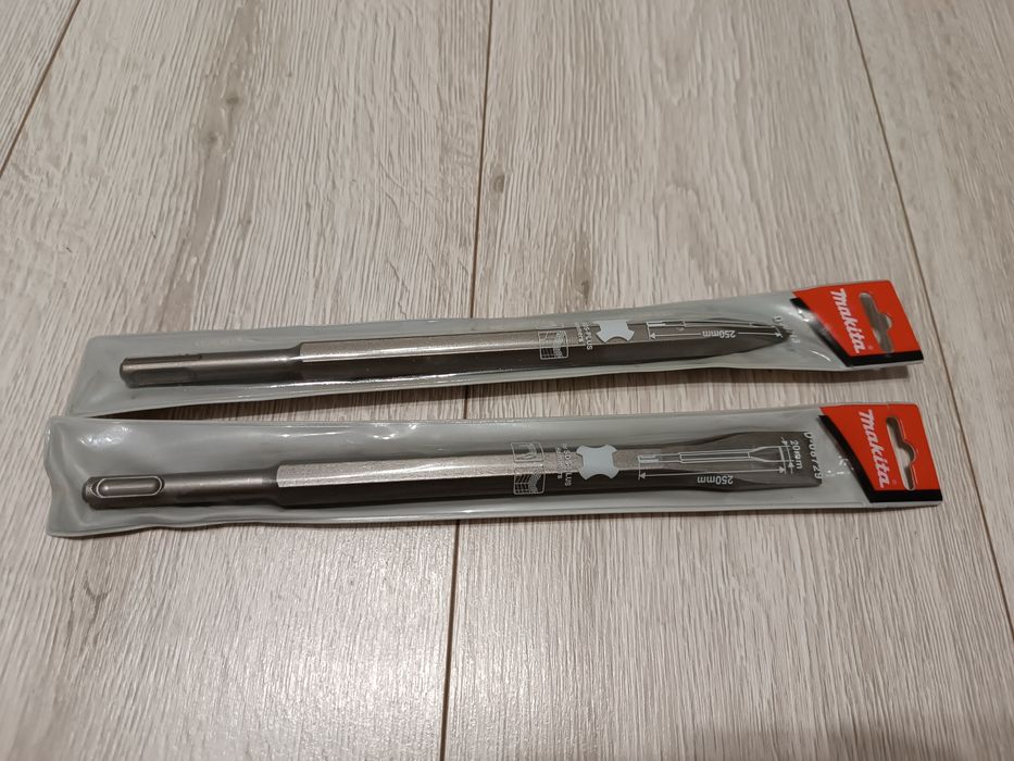 Zestaw dwóch dłut Makity SDS Plus plaskie i szpic
