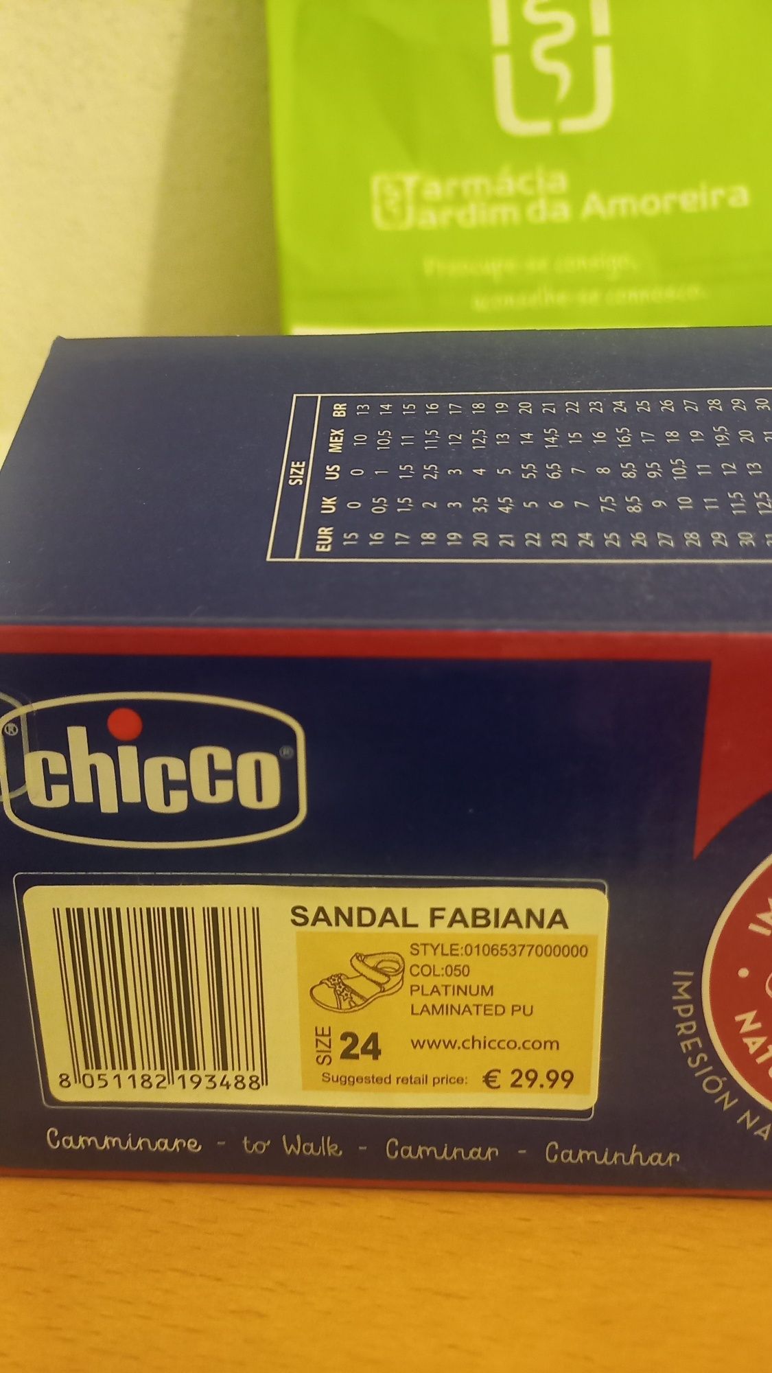 Sapato de criança Chicco NOVO