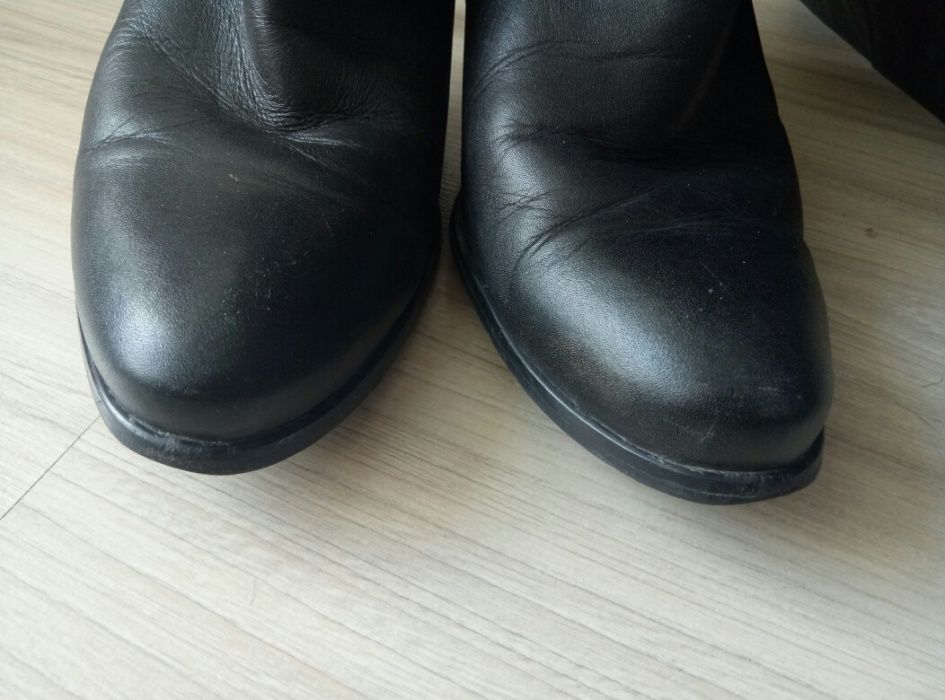 Kozaki skórzane na obczasie firmy Acord rozm. 40