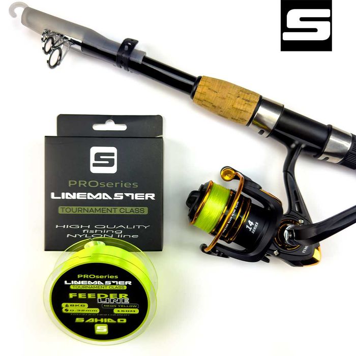 W pełni wyposażony zestaw wędkarski SAHIDO TRAVEL SPINNING SET