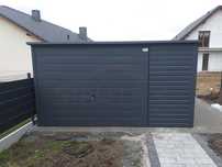 Garaż blaszany w kolorze 4×5×2,1- BTX 7016 grafit mat